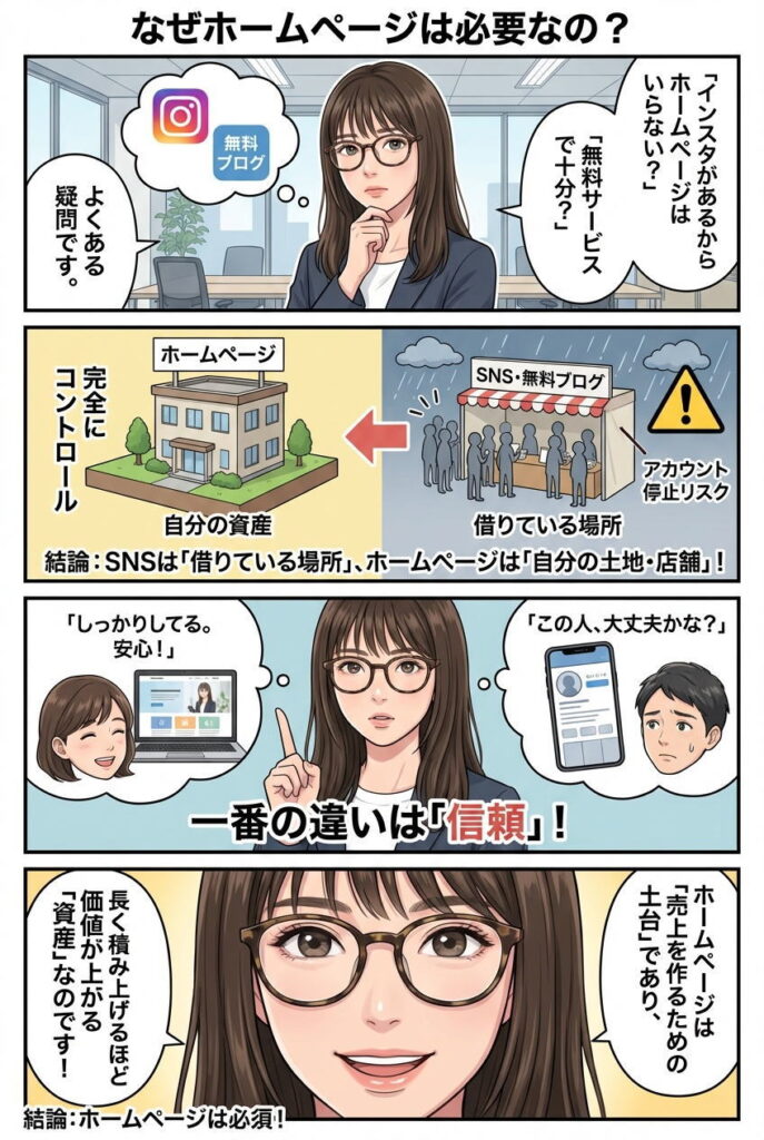 ホームページはなぜ必要？