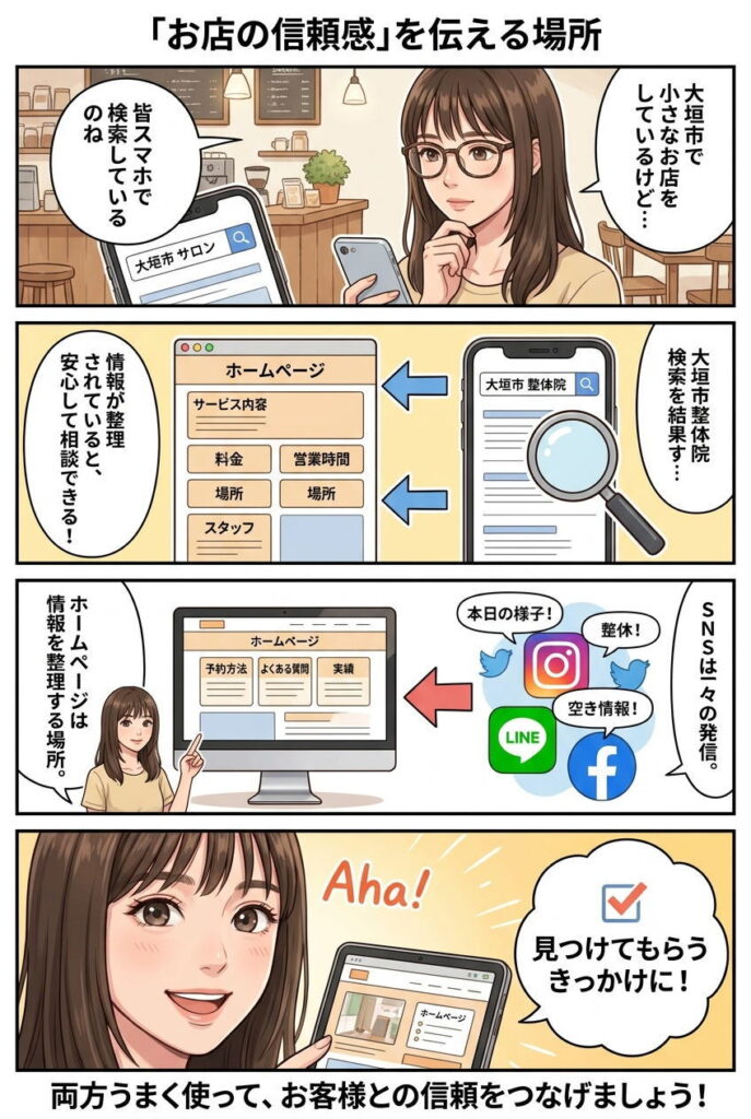 大垣市でホームページ作成を考えている小さなお店の方へ