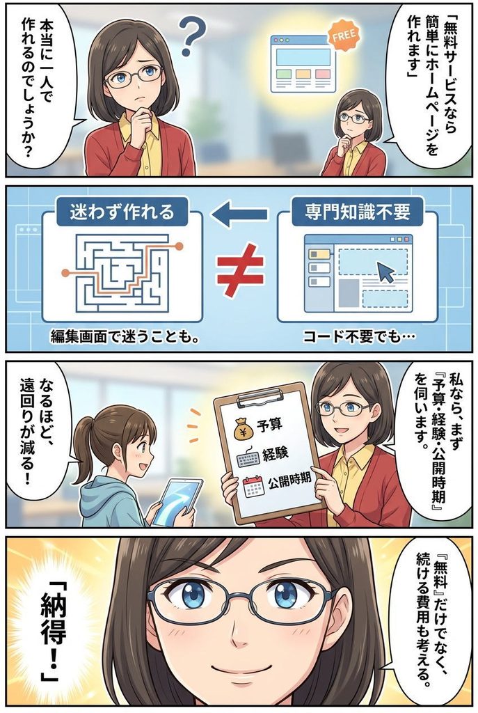 初心者のホームページ作成